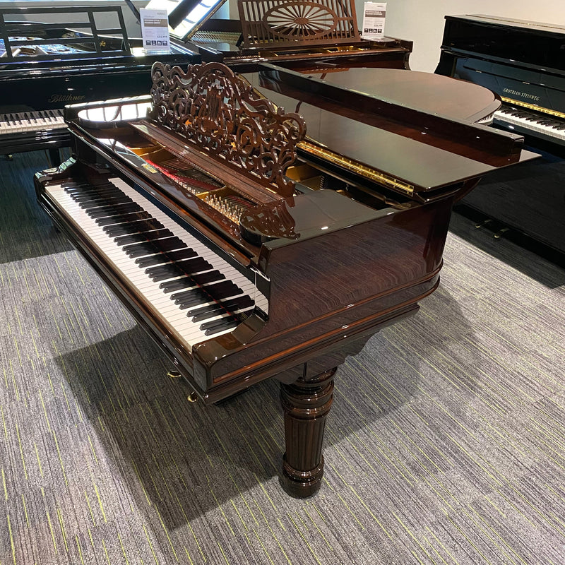 Restored Steinway Model A grand piano in polished rosewood