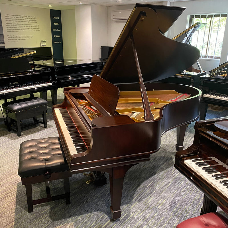 Restored Steinway Model O grand piano in satin rosewood