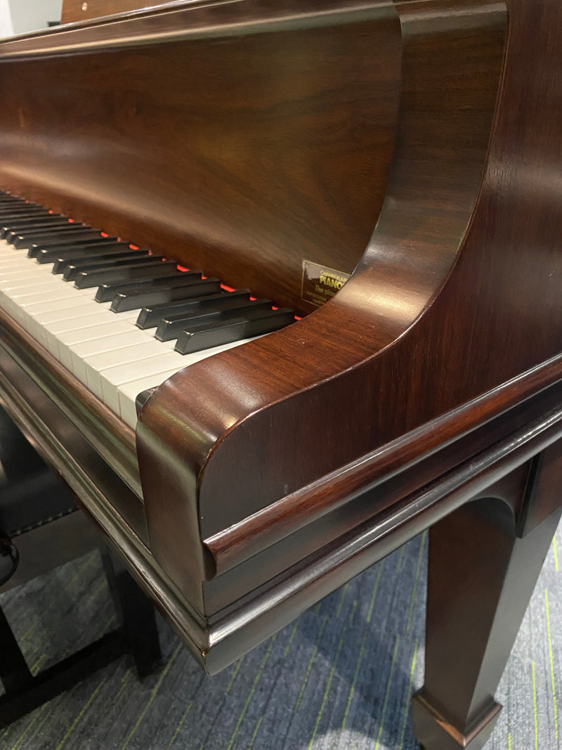 Restored Steinway Model O grand piano in satin rosewood