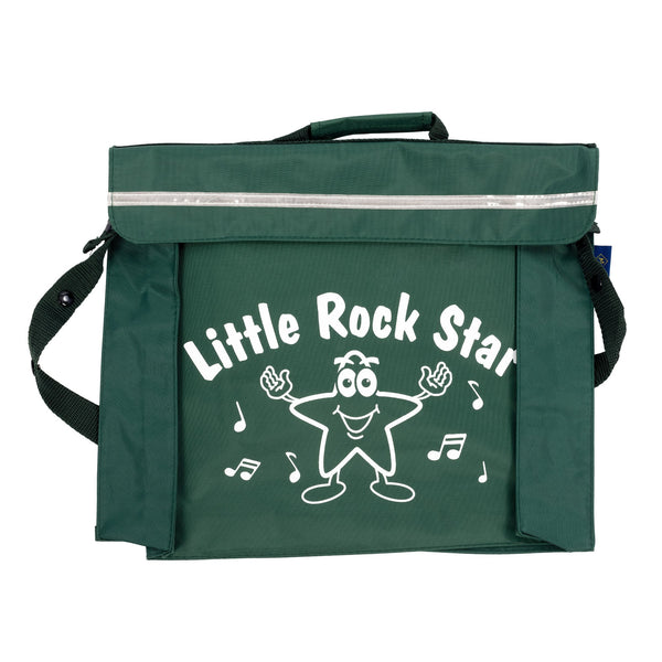 Primo music bag with 'Little rock star' design - Green