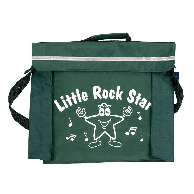 Primo music bag with 'Little rock star' design - Green