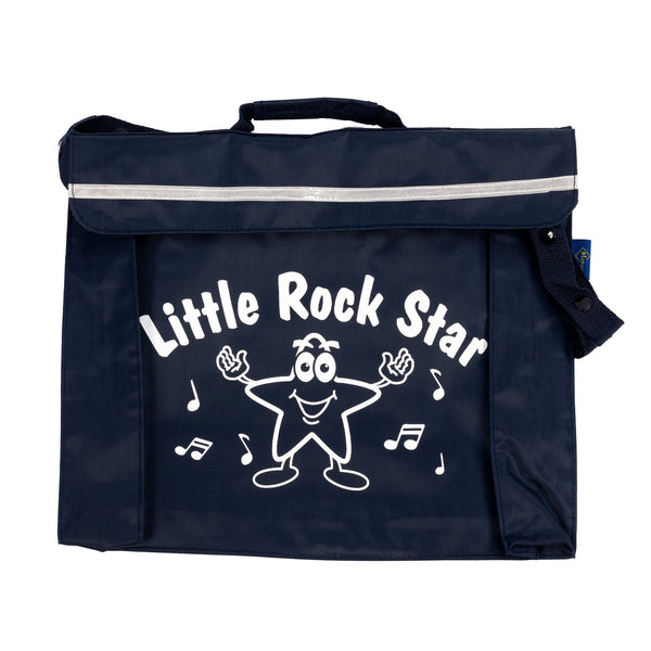 Primo music bag with 'Little rock star' design - Navy blue