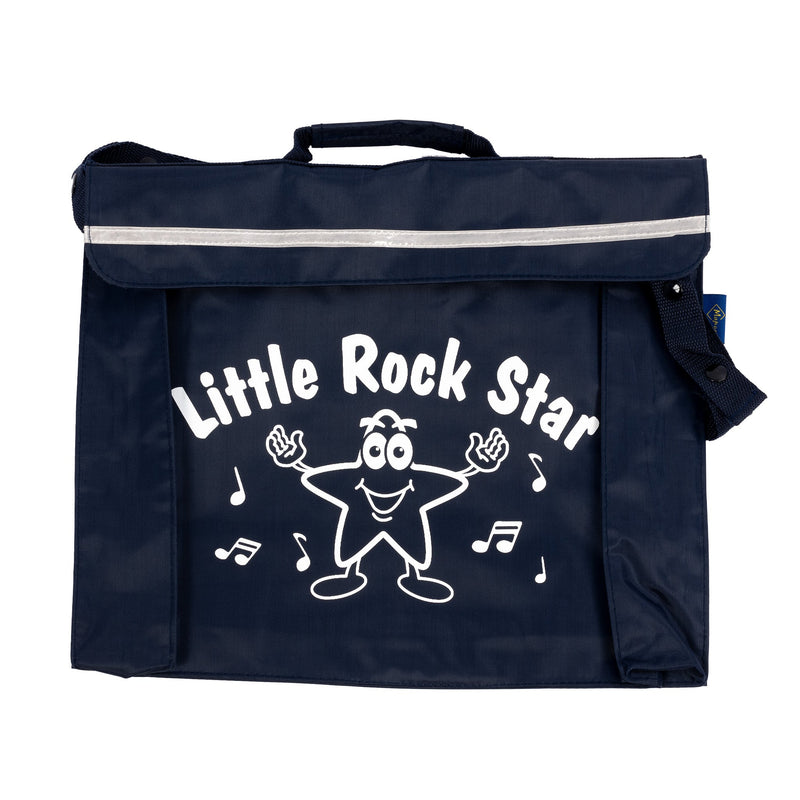 Primo music bag with 'Little rock star' design - Navy blue