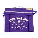 Primo music bag with 'Little rock star' design - Purple
