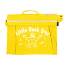 Primo music bag with 'Little rock star' design - Yellow