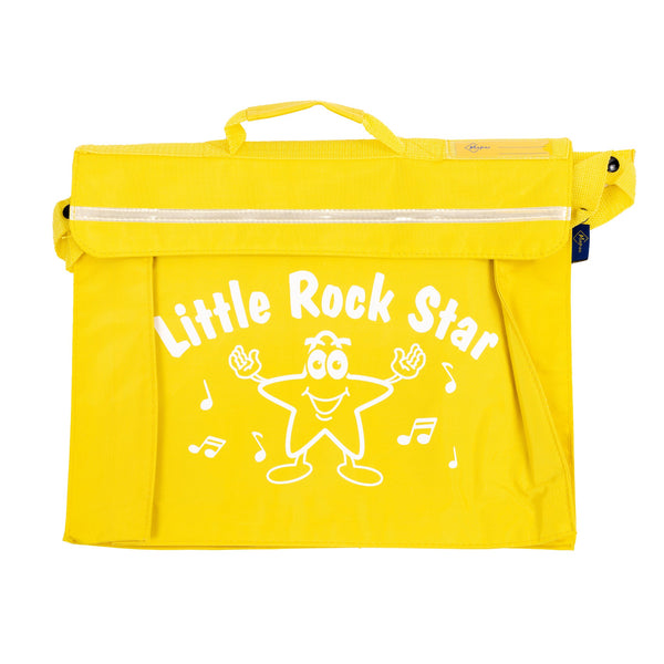 Primo music bag with 'Little rock star' design - Yellow