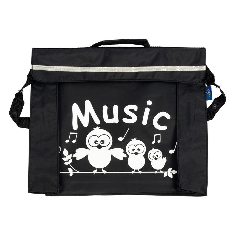 Primo music bag with 'Music' bird design - Black