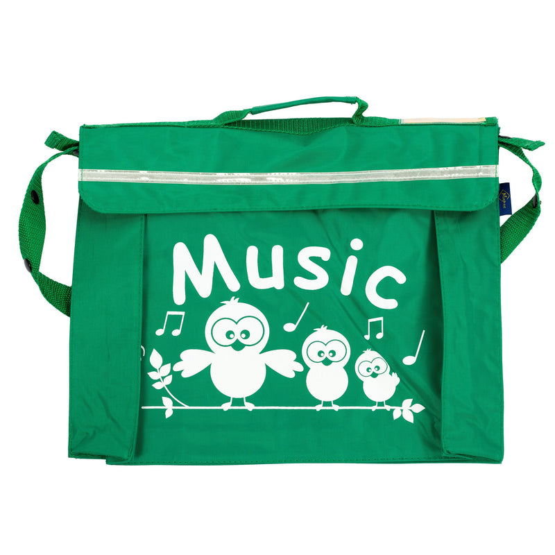 Primo music bag with 'Music' bird design - Light green