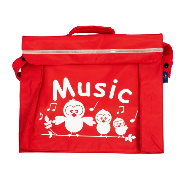 Primo music bag with 'Music' bird design - Red