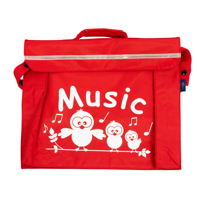 Primo music bag with 'Music' bird design - Red