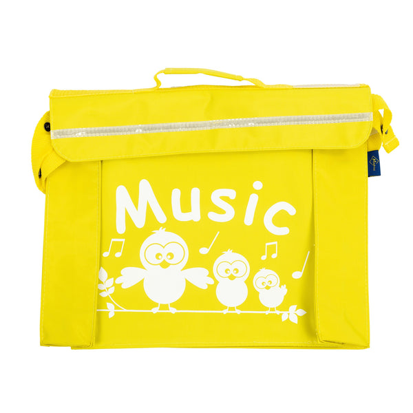 Primo music bag with 'Music' bird design - Yellow