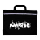 Duo music bag with musician design - Black