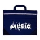 Duo music bag with musician design - Navy blue