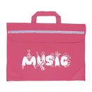 Duo music bag with musician design - Pink