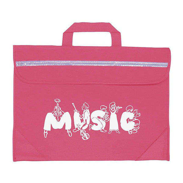 Duo music bag with musician design - Pink