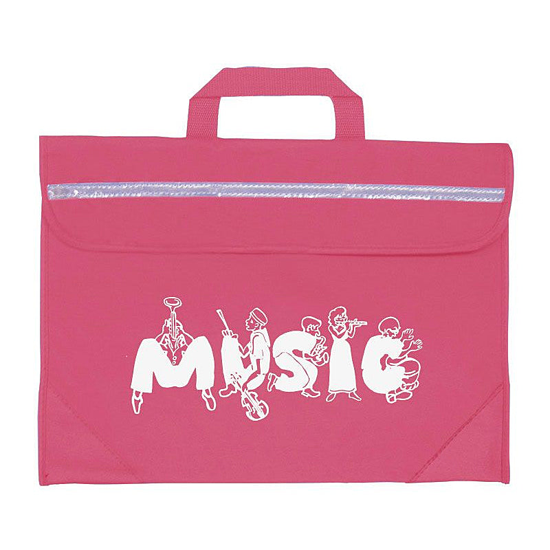 Duo music bag with musician design - Pink