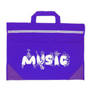 Duo music bag with musician design - Purple