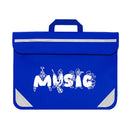 Duo music bag with musician design - Royal blue