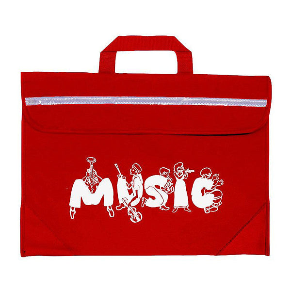 Duo music bag with musician design - Red