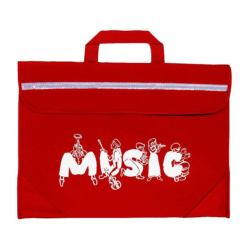 Duo music bag with musician design - Red
