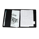 Choral music folder with custom print design - Black