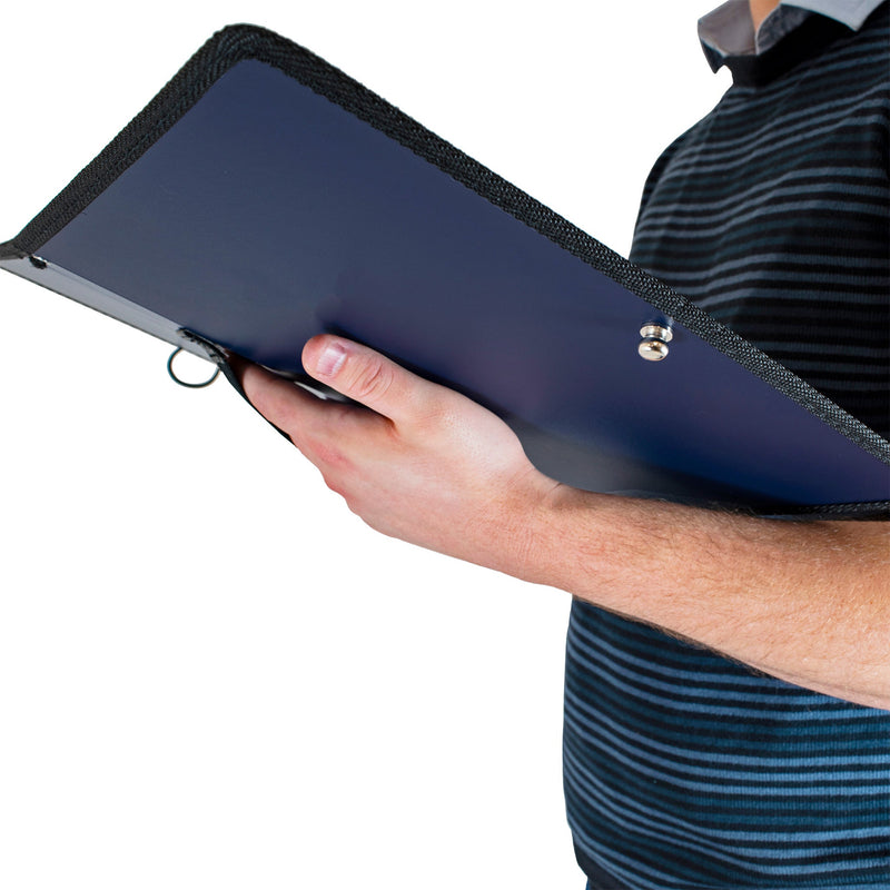 Choral music folder with custom print design - Navy blue