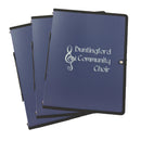 Choral music folder with custom print design - Navy blue