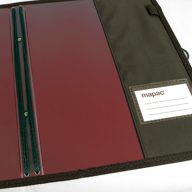 Choral music folder with custom print design - Maroon