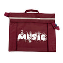 Primo music bag with musician design - Burgundy