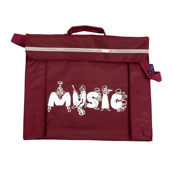 Primo music bag with musician design - Burgundy