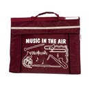 Primo music bag with 'Music in the air' design - Burgundy
