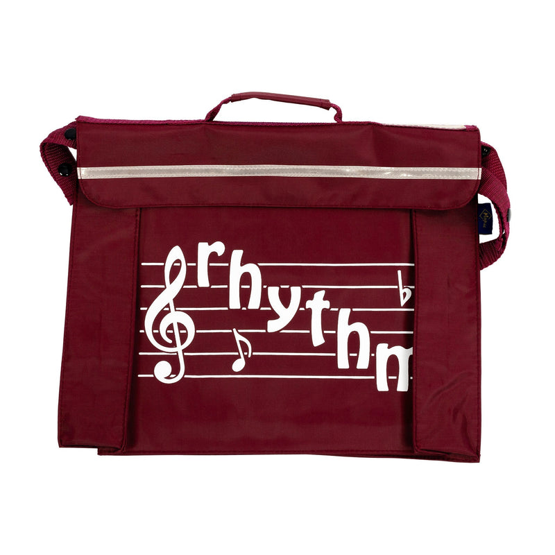 Primo music bag with 'Rhythm' design - Burgundy
