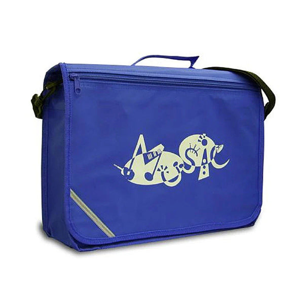Excel music satchel with 'Music' design - Royal blue