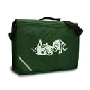 Excel music satchel with 'Music' design - Dark green