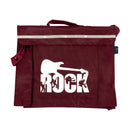 Primo music bag with 'Rock' design - Burgundy