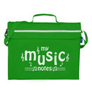 Primo music bag with 'My music notes' design - Light green