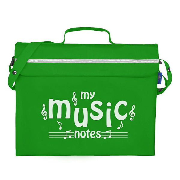 Primo music bag with 'My music notes' design - Light green