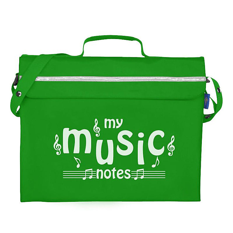 Primo music bag with 'My music notes' design - Light green