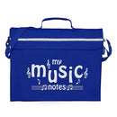 Primo music bag with 'My music notes' design - Royal blue