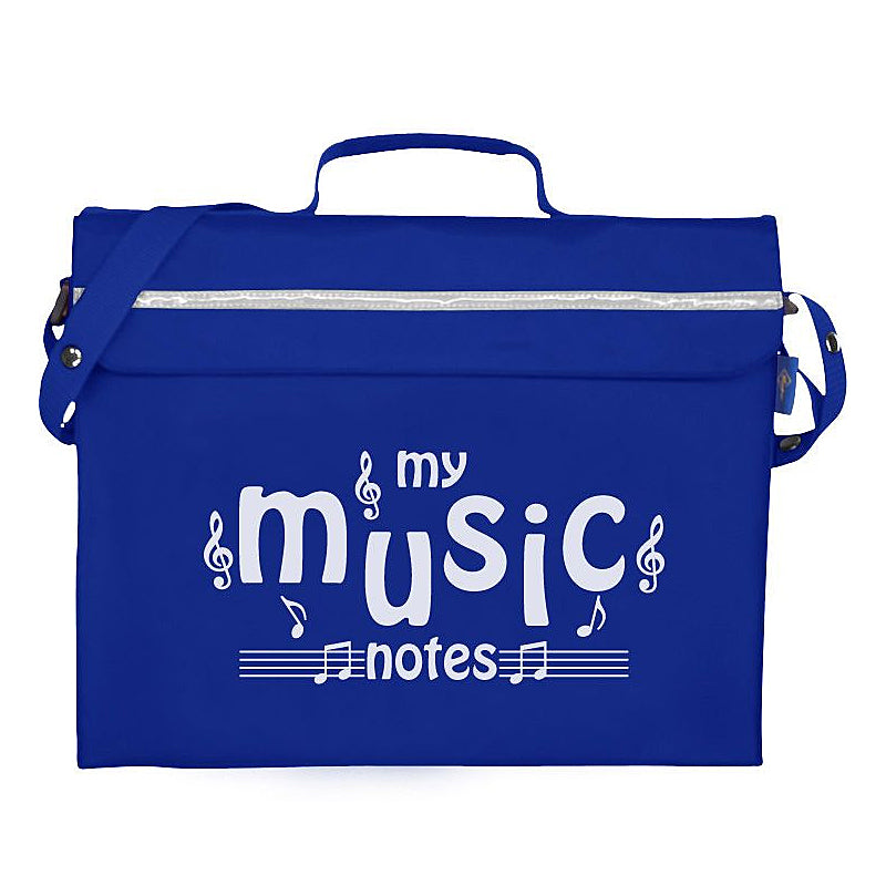 Primo music bag with 'My music notes' design - Royal blue