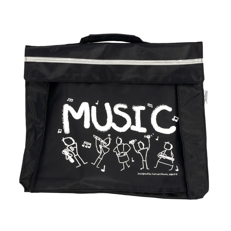 Primo music bag with Sam Moore 'Music' design - Black