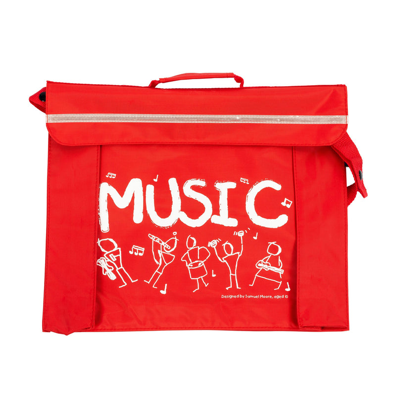 Primo music bag with Sam Moore 'Music' design - Red