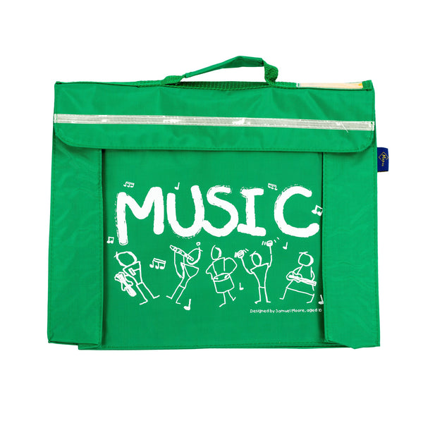 Primo music bag with Sam Moore 'Music' design - Light green