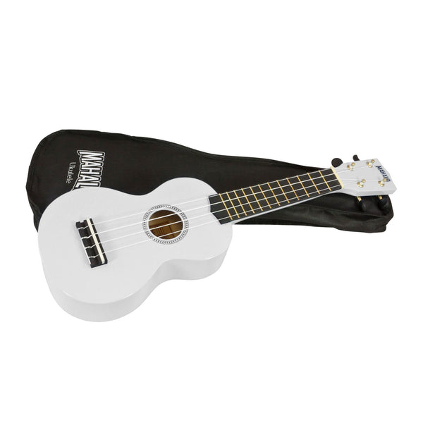Mahalo Rainbow soprano ukulele - White