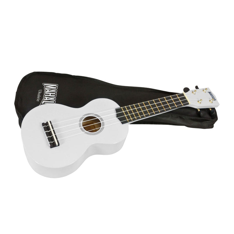 Mahalo Rainbow soprano ukulele - White