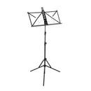 Musisca Lightweight Folding Music Stand - Black