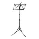 Musisca Lightweight Folding Music Stand - Black