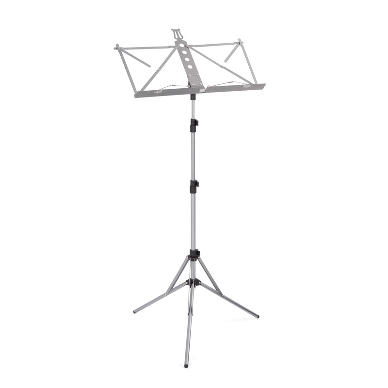 Musisca Lightweight Folding Music Stand - Silver Grey