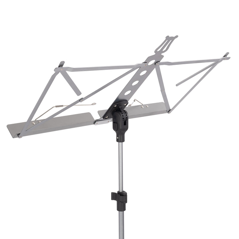 Musisca Lightweight Folding Music Stand - Silver Grey