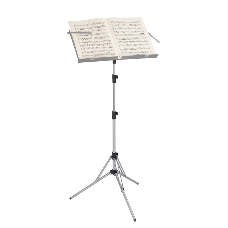 Musisca Lightweight Folding Music Stand - Silver Grey